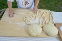 Making spun dough strip — image 3